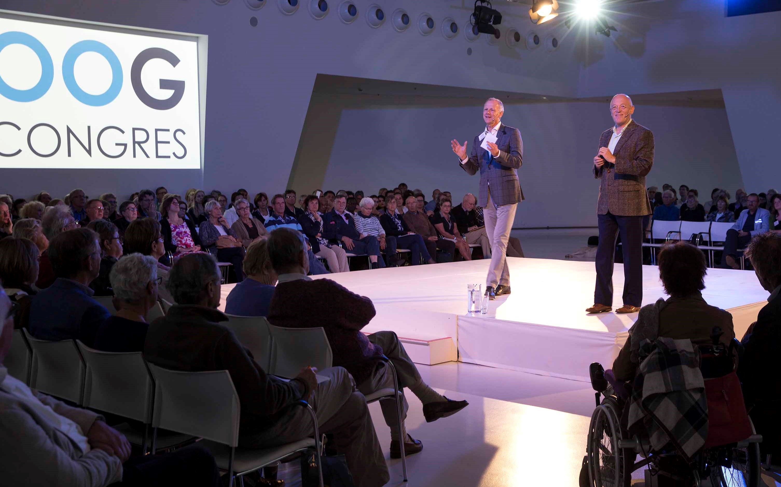 Lezing tijdens het ochtendprogramma van het Oogcongres