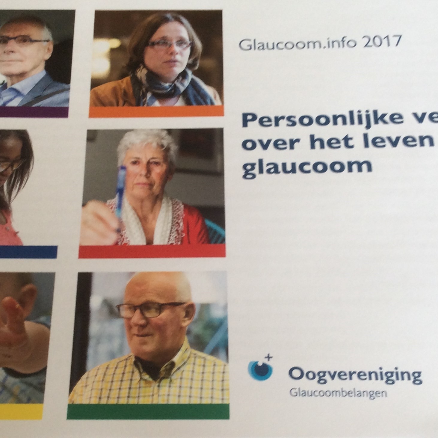 cover glaucoom.info van de ledengroep Glaucoombelangen