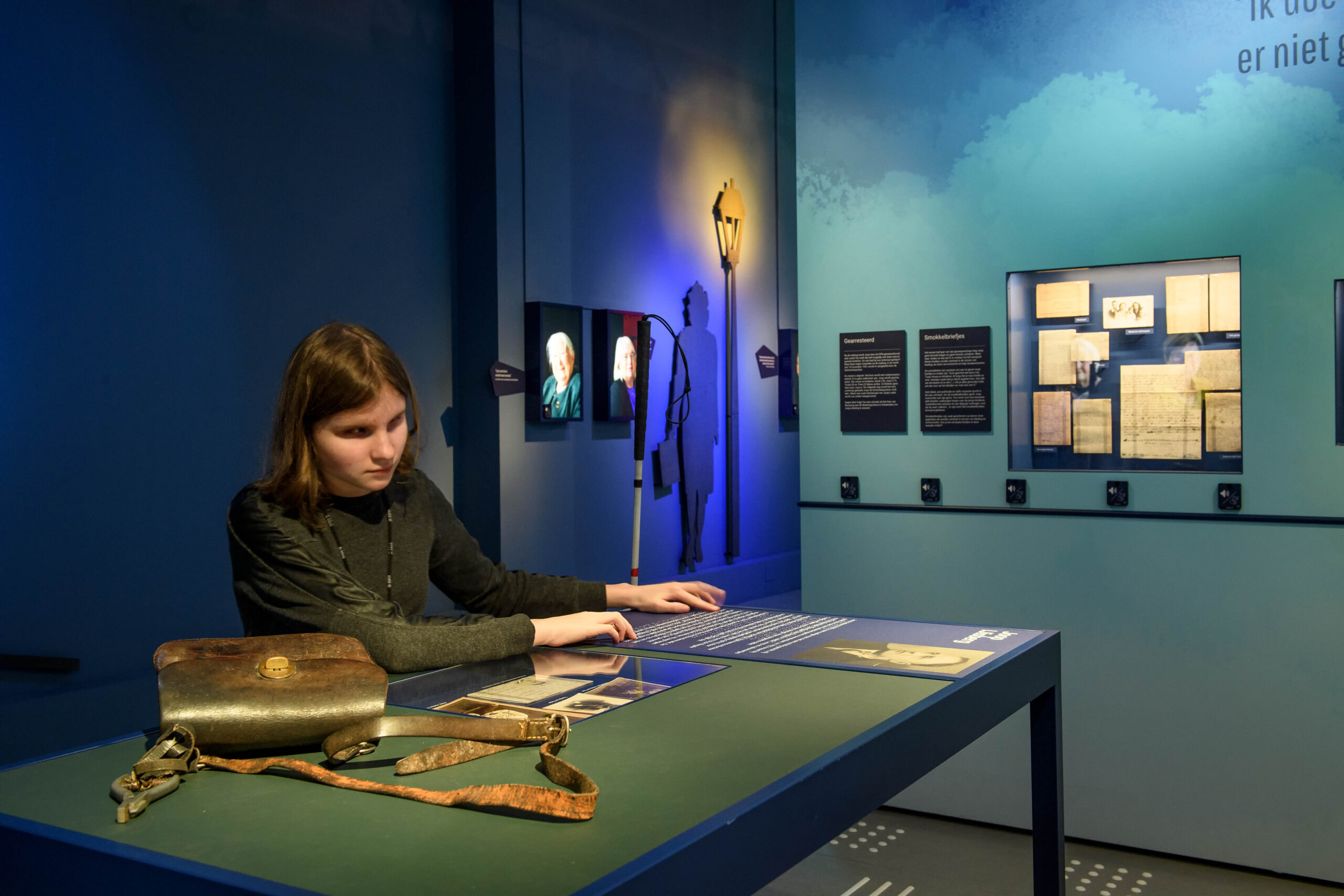 Ook het Verzetsmuseum in Amsterdam is bezig met het ontwikkelen van een opstelling waar al je zintuigen aan bod komen