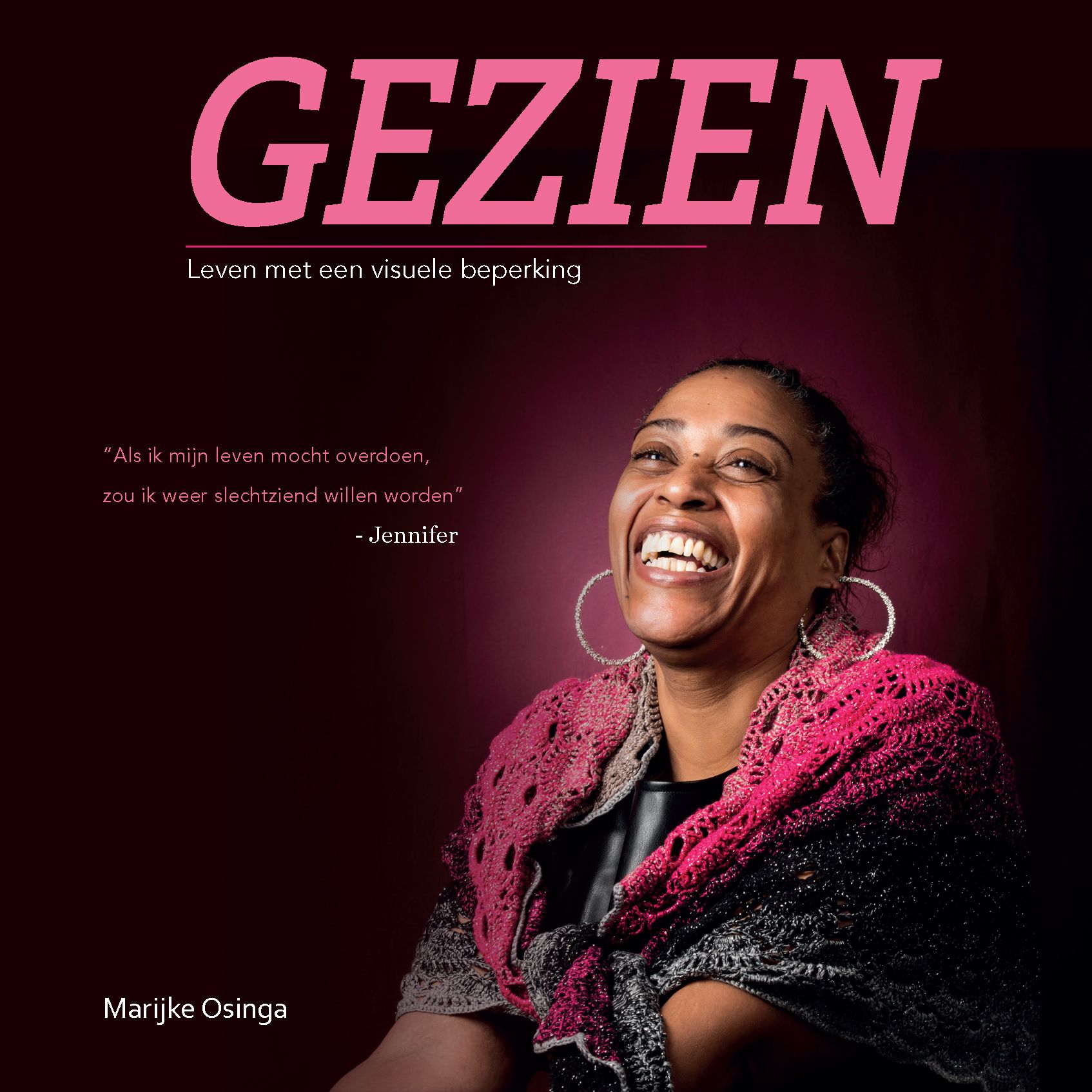 Cover van het boek Gezien, met een foto van Jennifer Doreen Bakboord