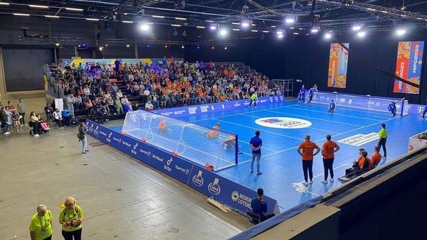 EPC Tribune goalballwedstrijd Zweden-Nederland