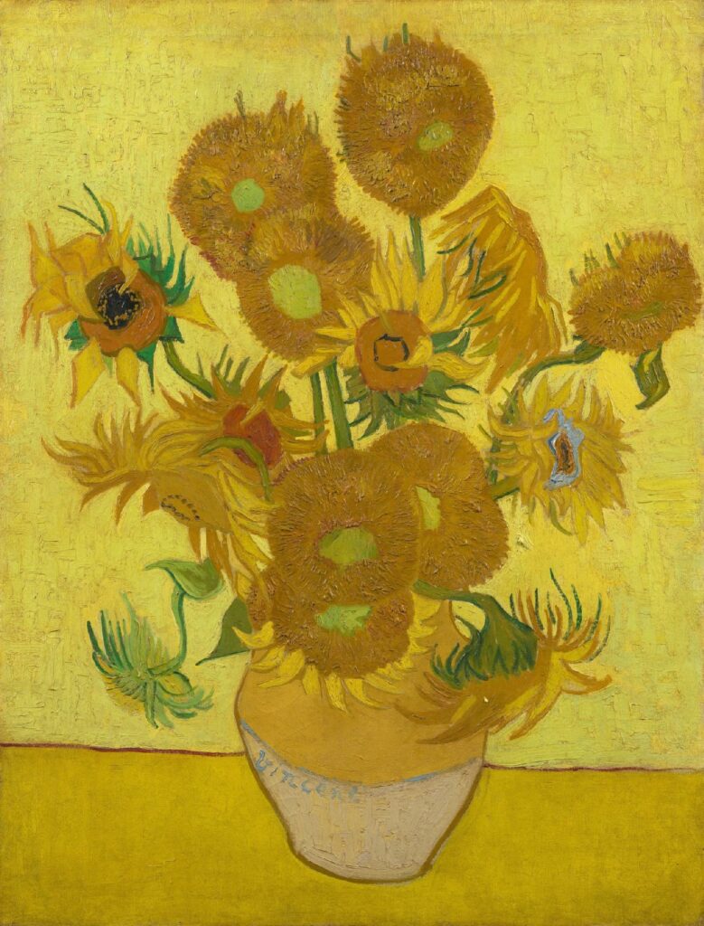 Schilderij De Zonnenbloemen van Van Gogh