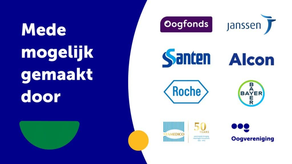 Logo's van de sponsoren van het Oogcongres 2025
