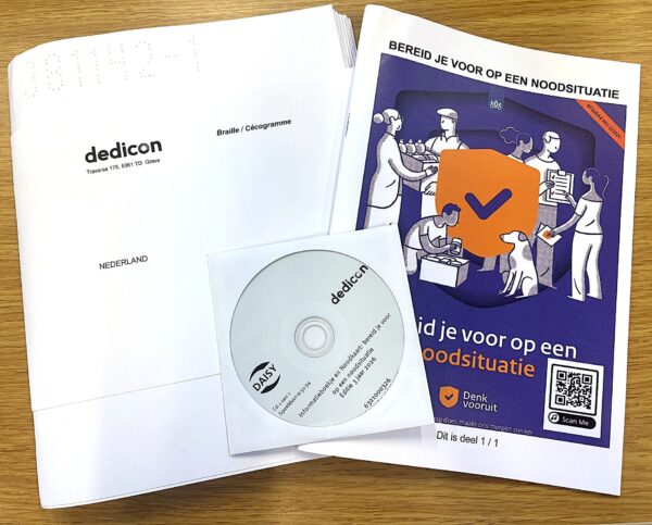 Het noodboekje en de aangepaste leesvormen